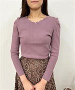 半額 50％OFFの通販 | ニット | スカラップリブニット Noela STORE WEB OFFICIAL ニット+セーター