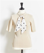 セール】2WAY CAPE KT TOP / 2WAYケープニットトップ（ニット