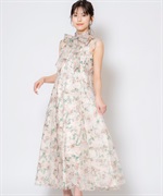 花柄チュールワンピースキャミソールドレス VIOLETTA ワンピース フラワーチュールキャミドレス : ZOZOTOWN