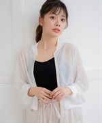 AMACA｜ポリエステルオーガンジーブルゾン | Rakuten Fashion