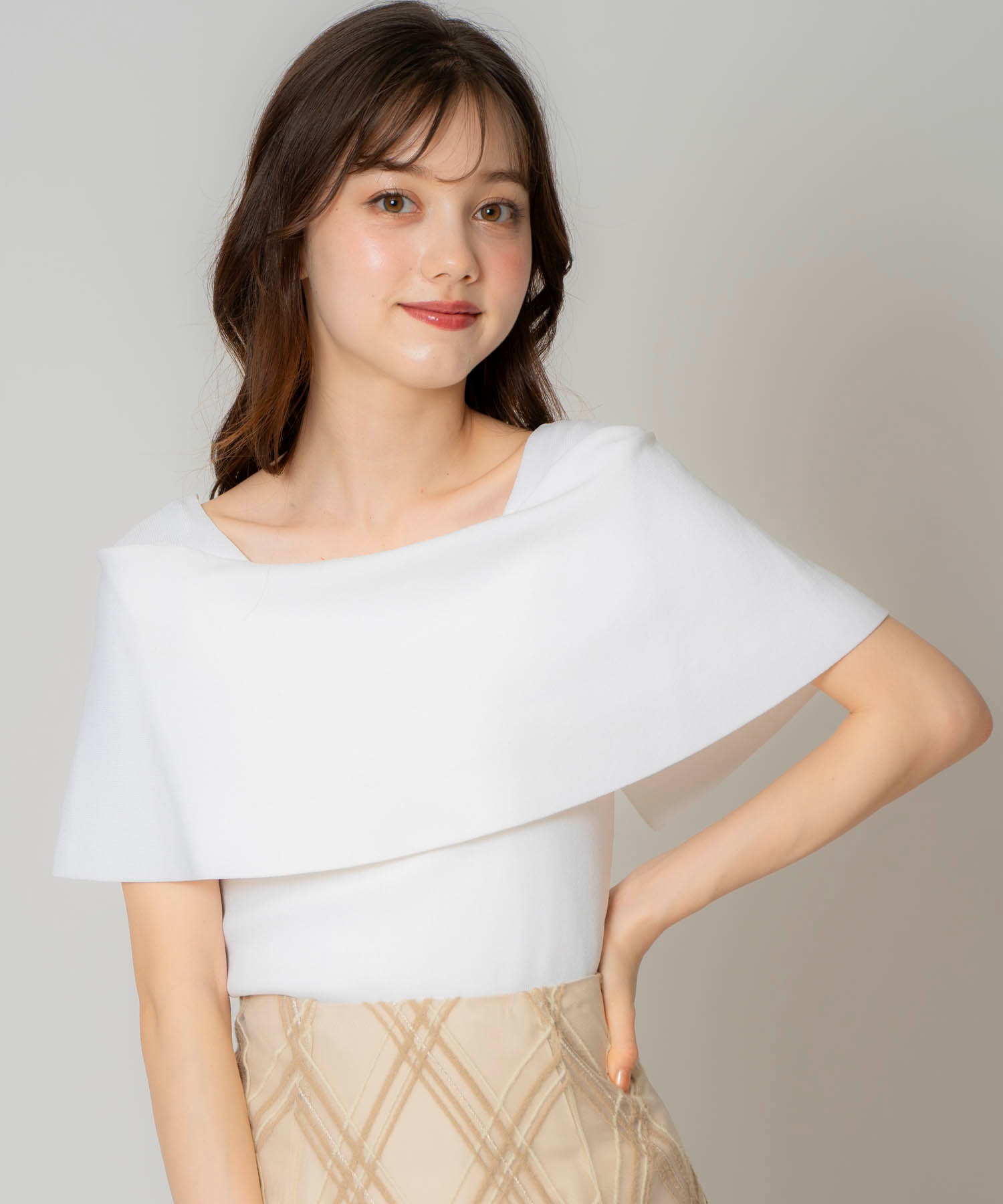 2WAYバーサカラーニット | ニット | Noela OFFICIAL WEB STORE 2WAYバーサカラーニット | ニット | Noela OFFICIAL WEB STORE