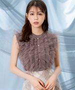 SNIDEL（スナイデル）の「Sustainableチュールフリルコンビ