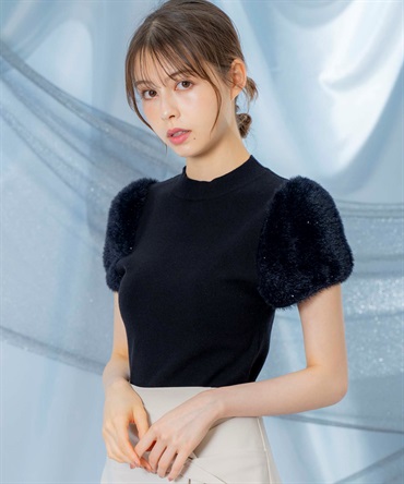 New♪数量限定　レディース服コーデ売り　綺麗めフェミニン　美人百花　ブルー 華奢見えにとことんこだわりました♡美人百花×Alottaコラボ服が
