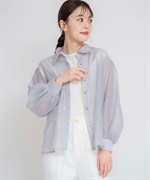 シアーバックレースアップシャツ | シャツ・ブラウス | Noela
