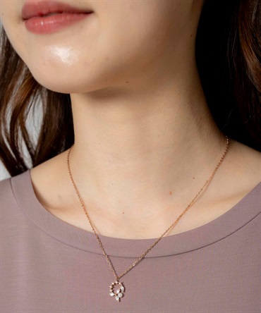 サークルビジュー×パールネックレス