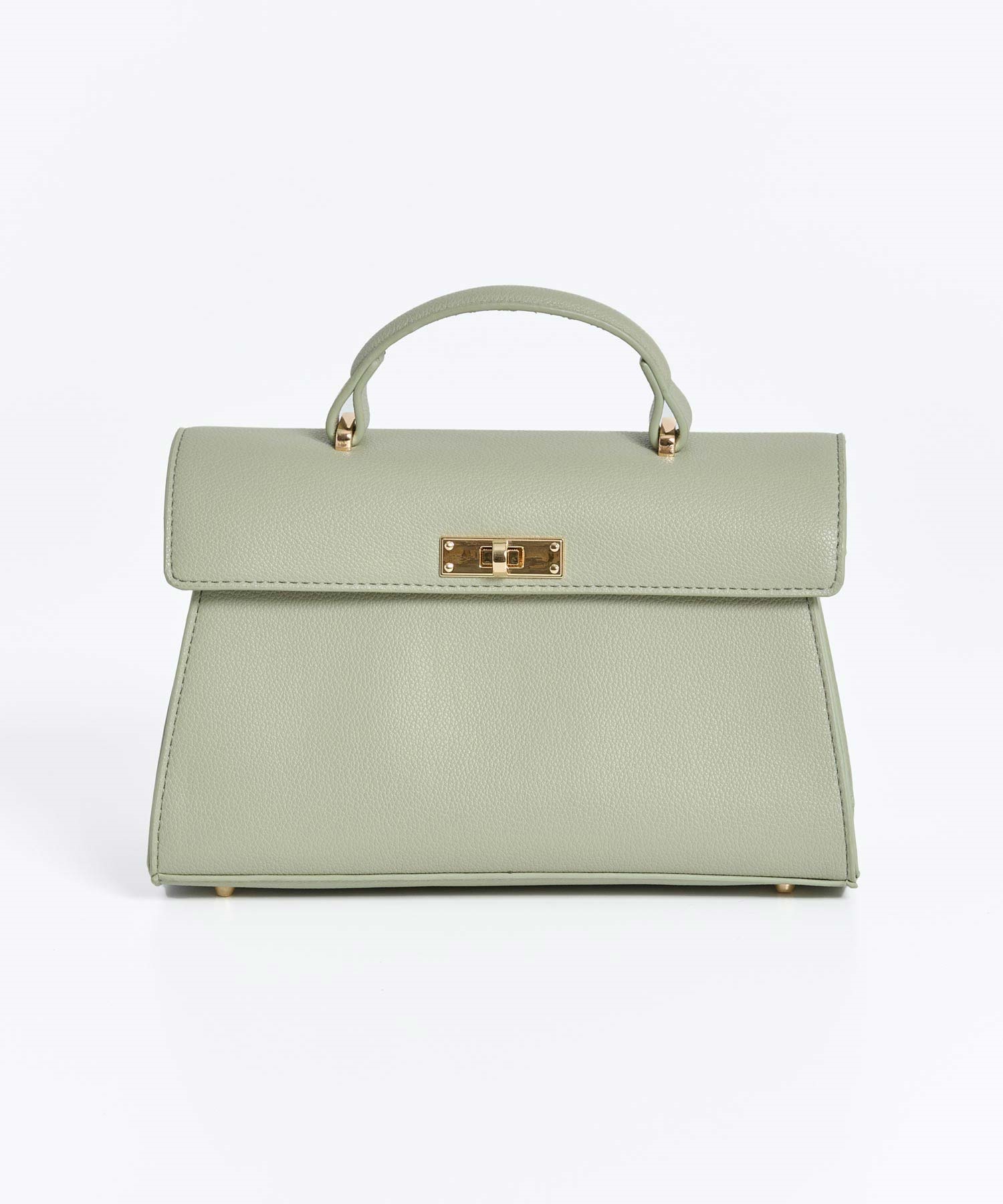 ワイドフラップレザーバッグ(62ライトグリーン-フリー)