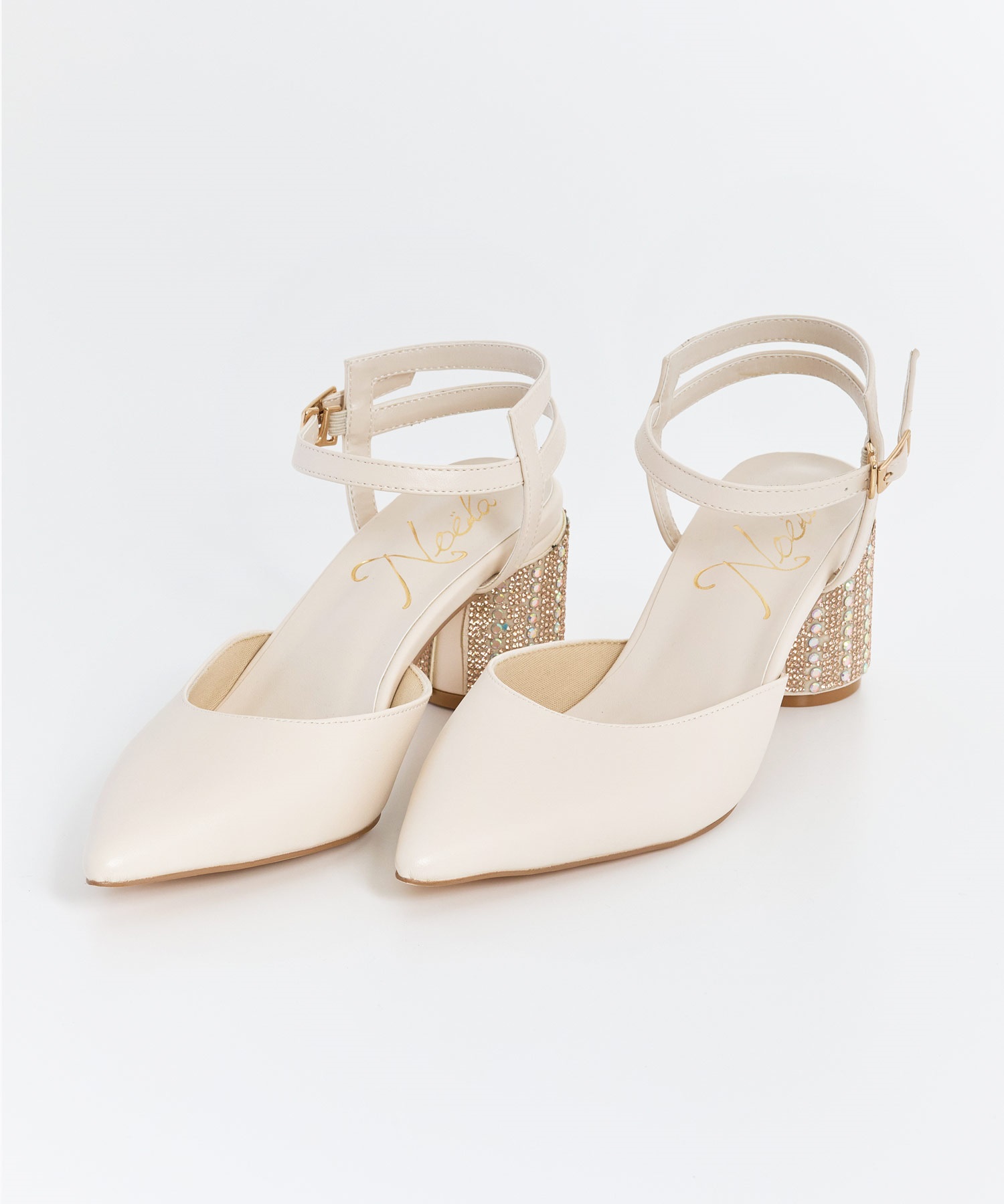 ニュアンスベルトパンプス(01オフホワイト-Ｓ)