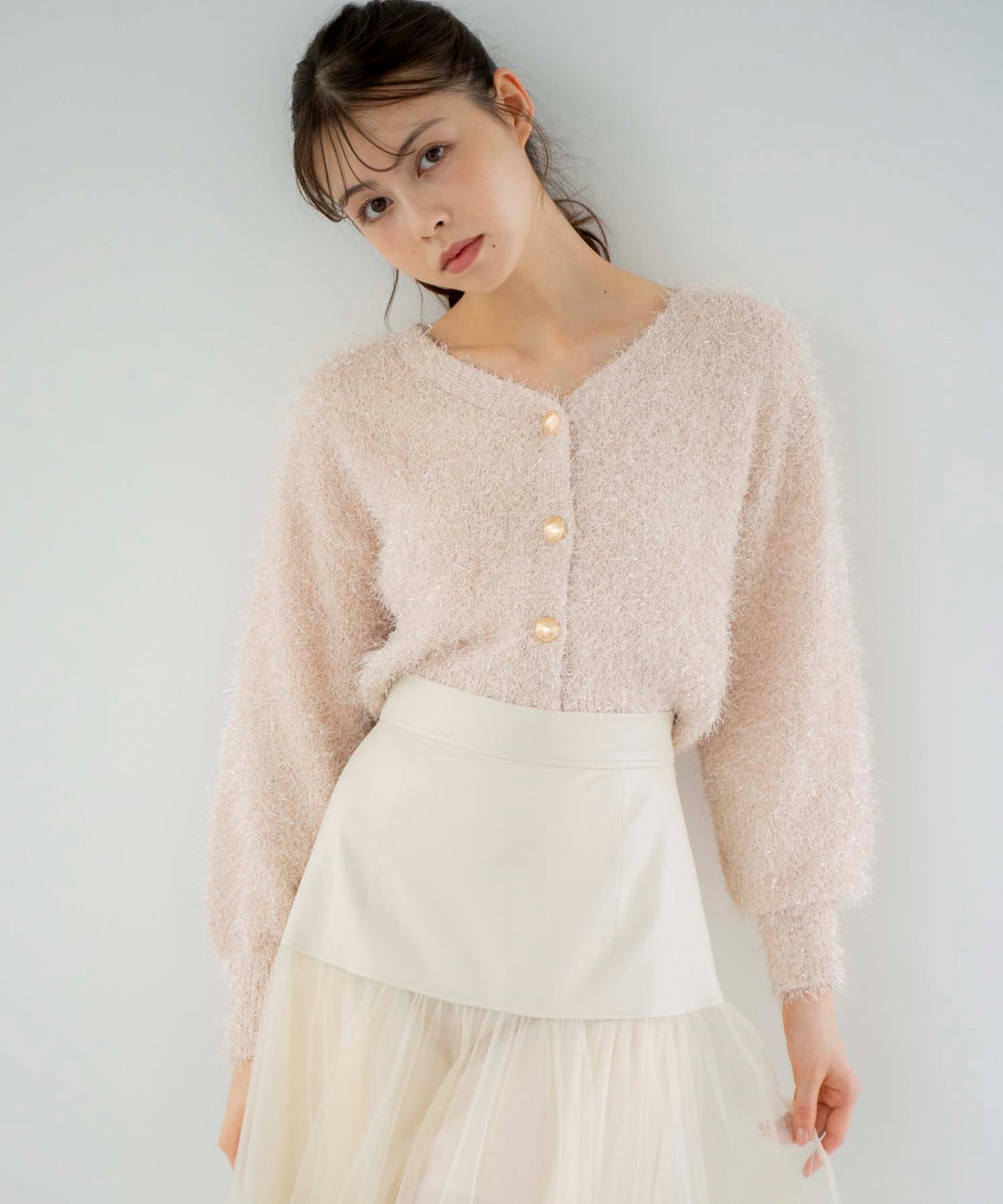 2WAYラメニットカーデ | ニット | Noela OFFICIAL WEB STORE 2WAYラメニットカーデ | ニット | Noela OFFICIAL WEB STORE