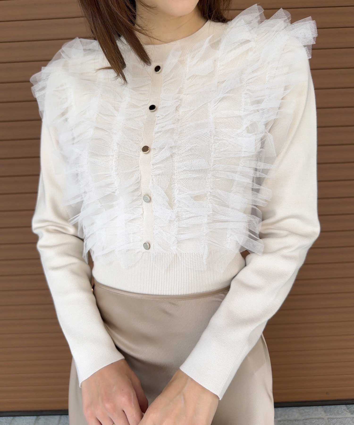 チュールフリルオータムニット | ニット | Noela OFFICIAL WEB STORE