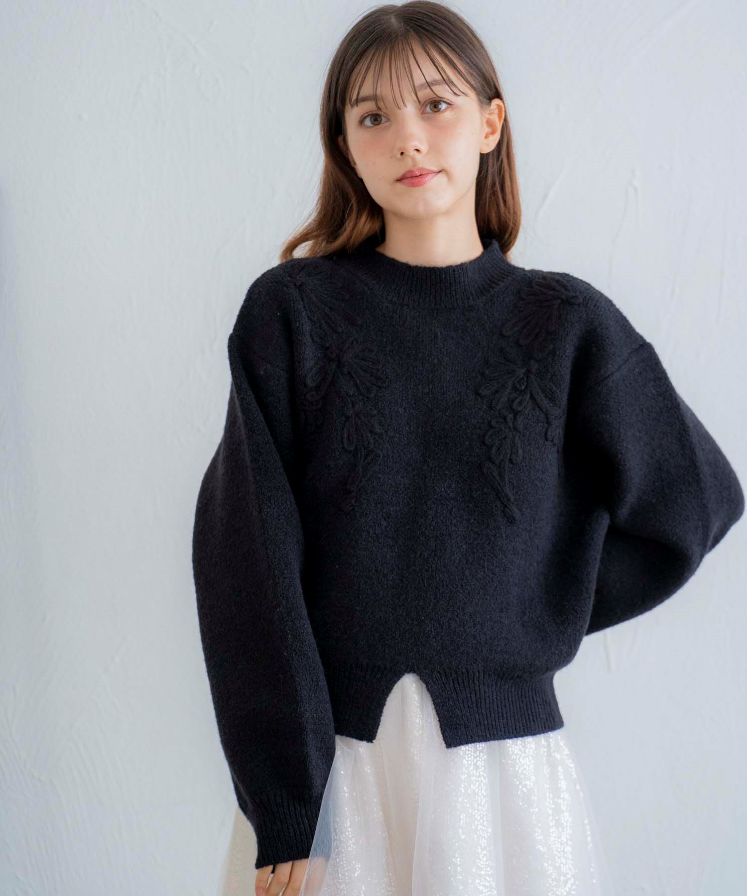 コード刺繍ニット | ニット | Noela OFFICIAL WEB STORE コード刺繍ニット | ニット | Noela OFFICIAL WEB STORE