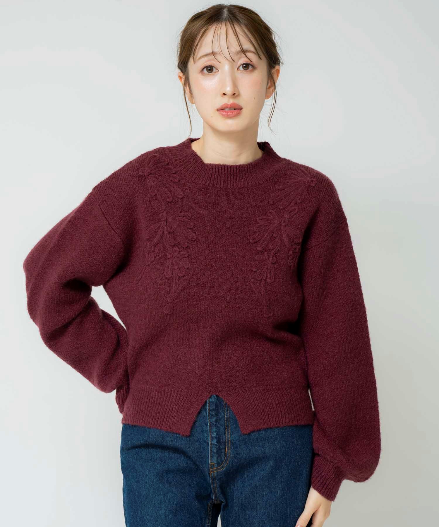 コード刺繍ニット | ニット | Noela OFFICIAL WEB STORE コード刺繍ニット | ニット | Noela OFFICIAL WEB STORE