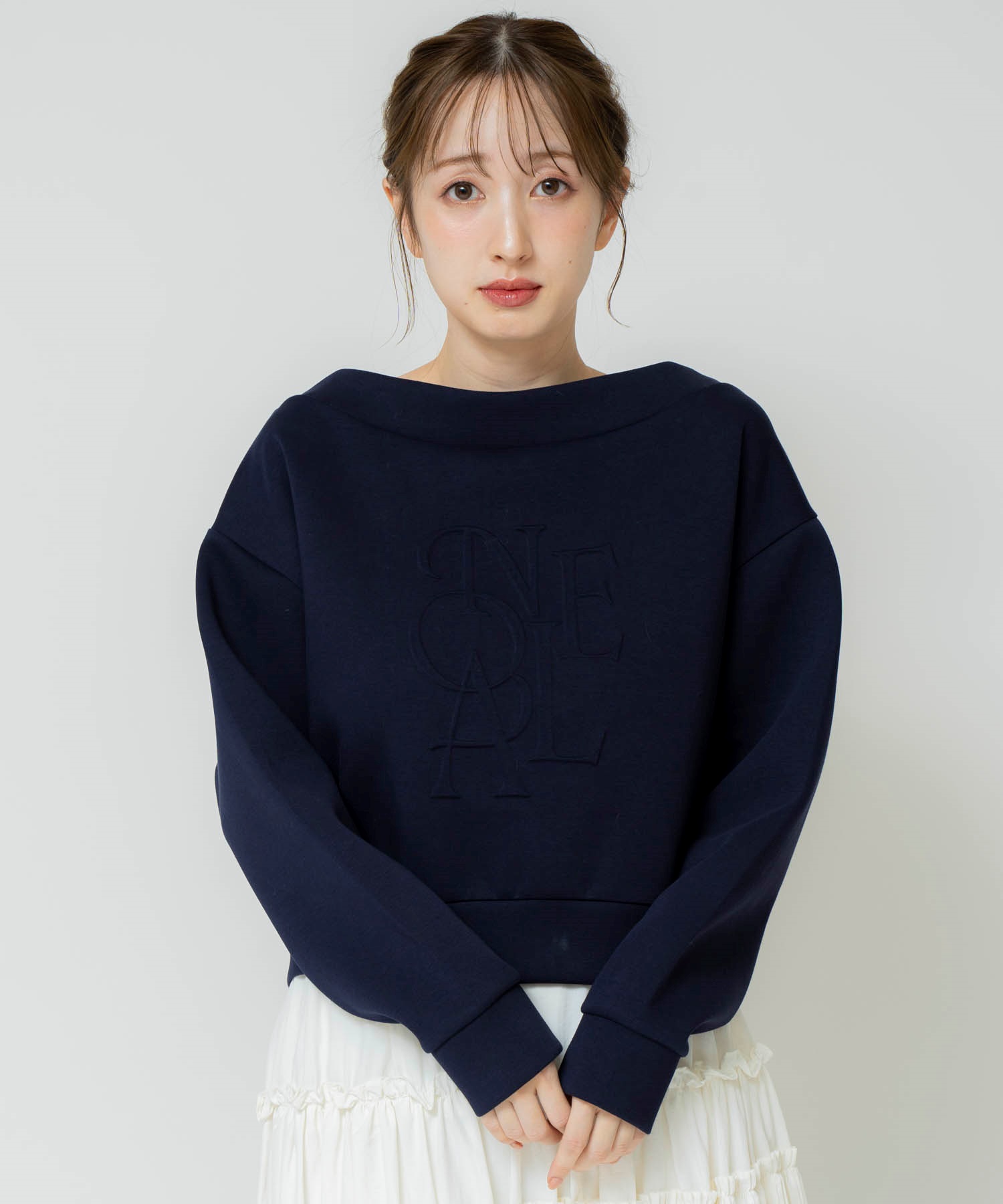 エンボスロゴスウェット(70ネイビー-フリー)