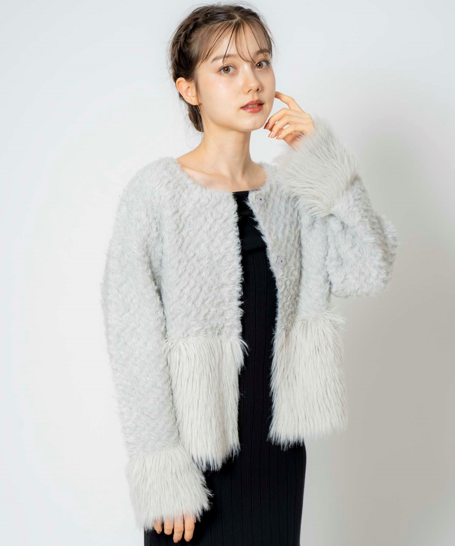 切替シャギージャケット | ジャケット | Noela OFFICIAL WEB STORE