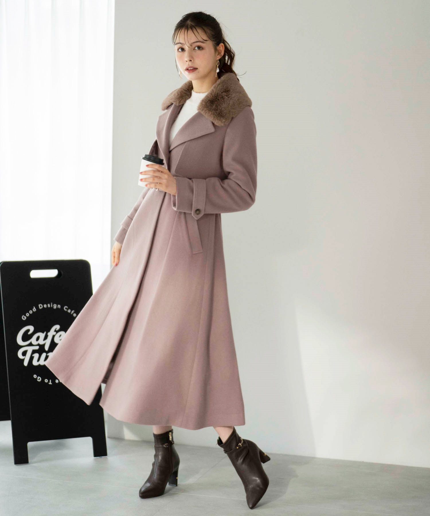 ファー付マルチロングコート | トレンチコート | Noela OFFICIAL ファー付マルチロングコート | トレンチコート | Noela OFFICIAL