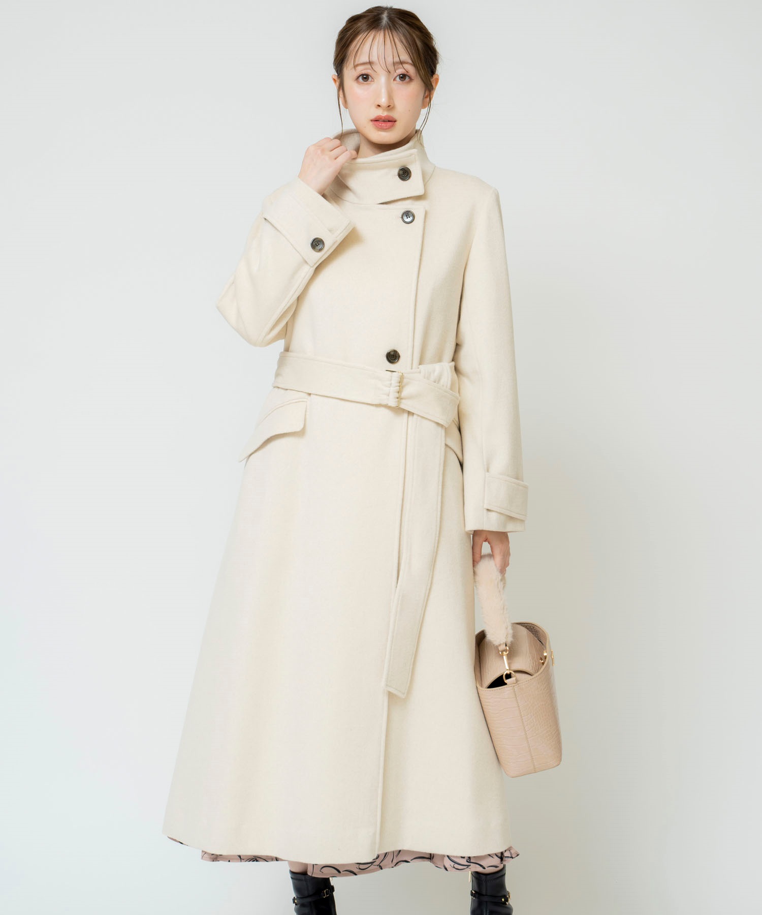 スタンドカラーウールコート | コート | Noela OFFICIAL WEB STORE スタンドカラーウールコート | コート | Noela OFFICIAL WEB STORE