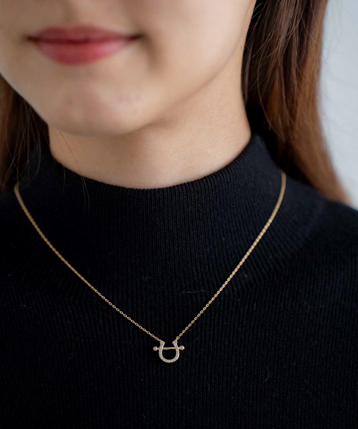 ホースシューネックレス(50ゴールド-フリー)