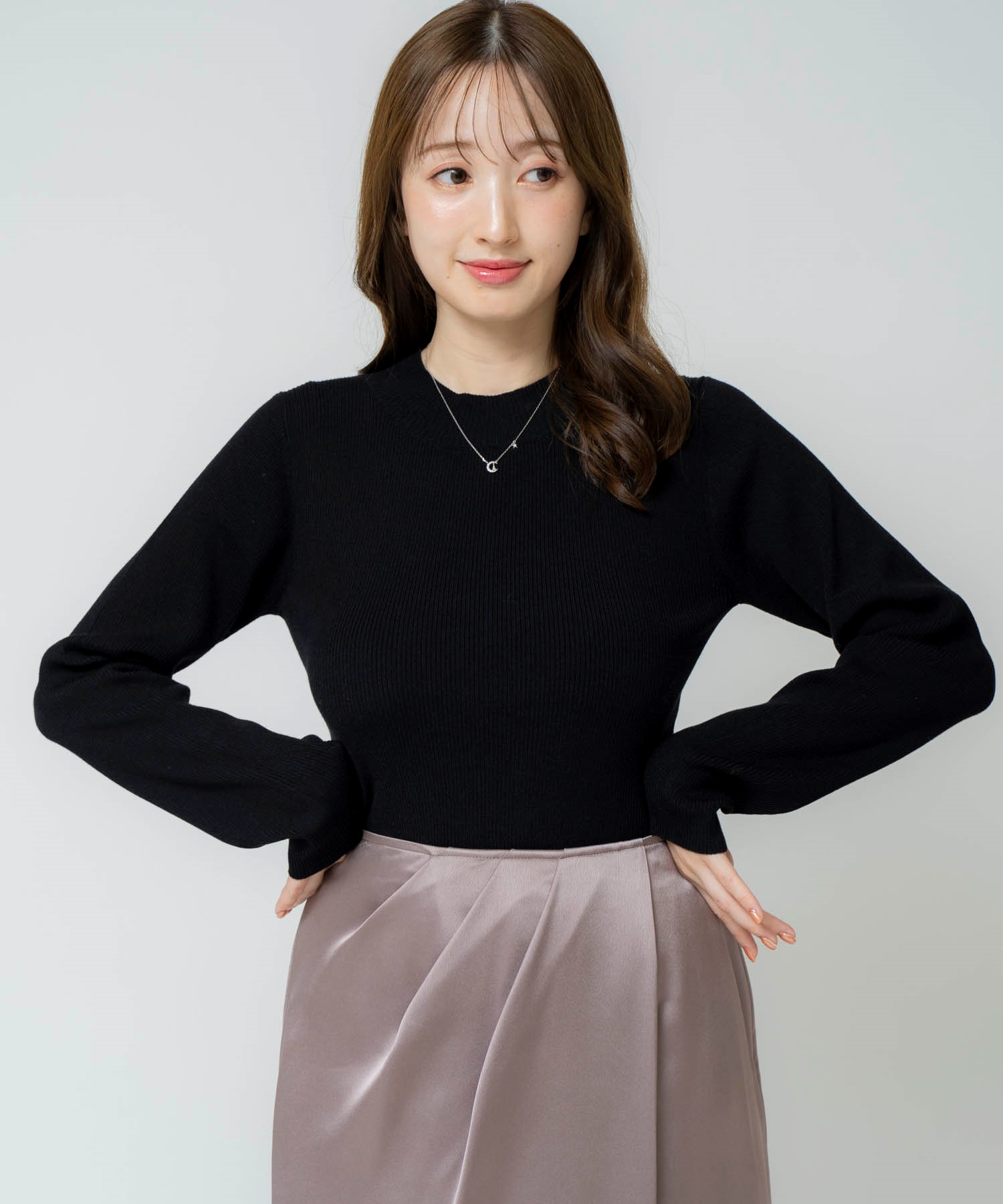 ベーシックプチハイネックニット | ニット | Noela OFFICIAL WEB ベーシックプチハイネックニット | ニット | Noela OFFICIAL WEB