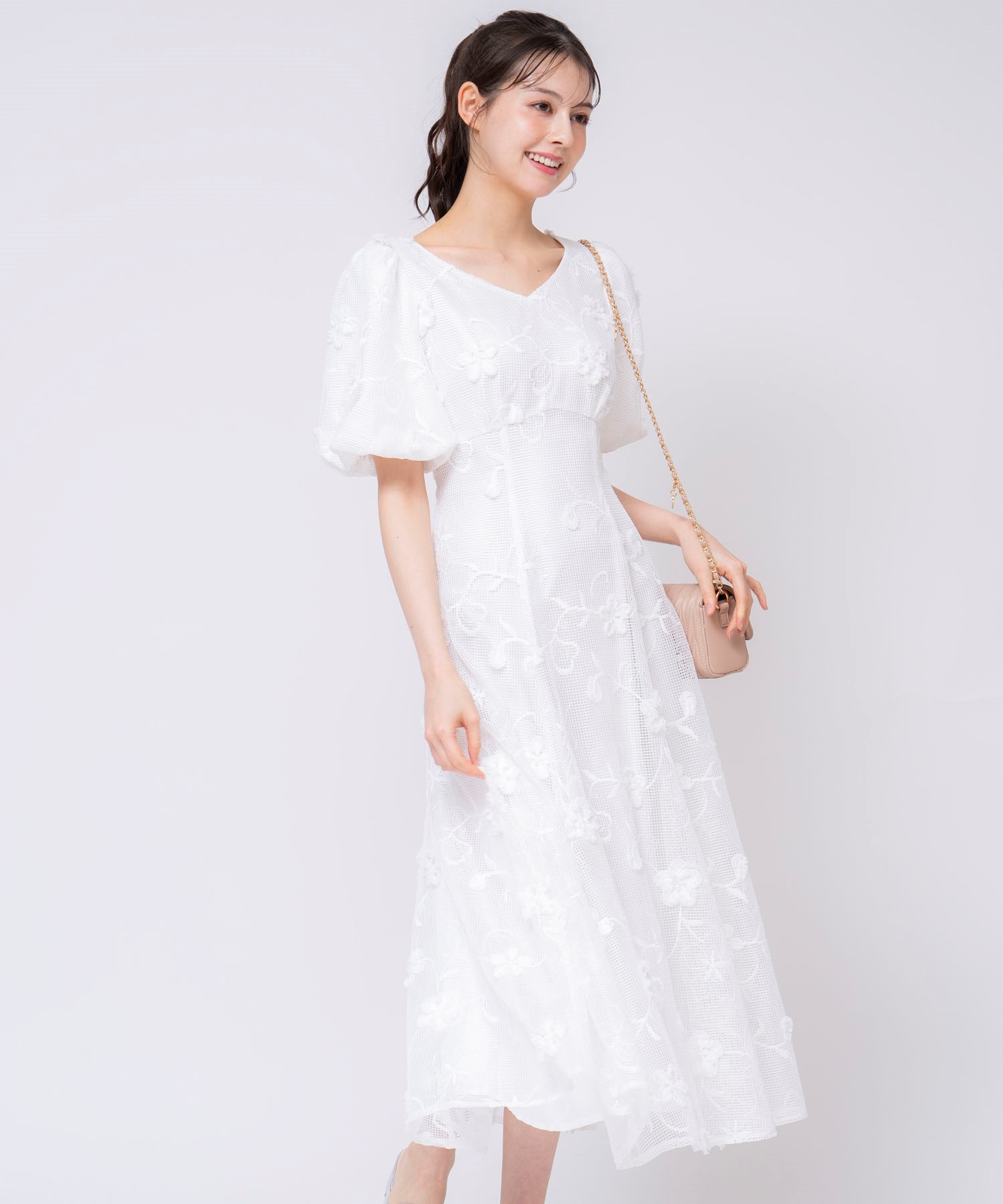 メッシュレースワンピース | ロングワンピース | Noela OFFICIAL