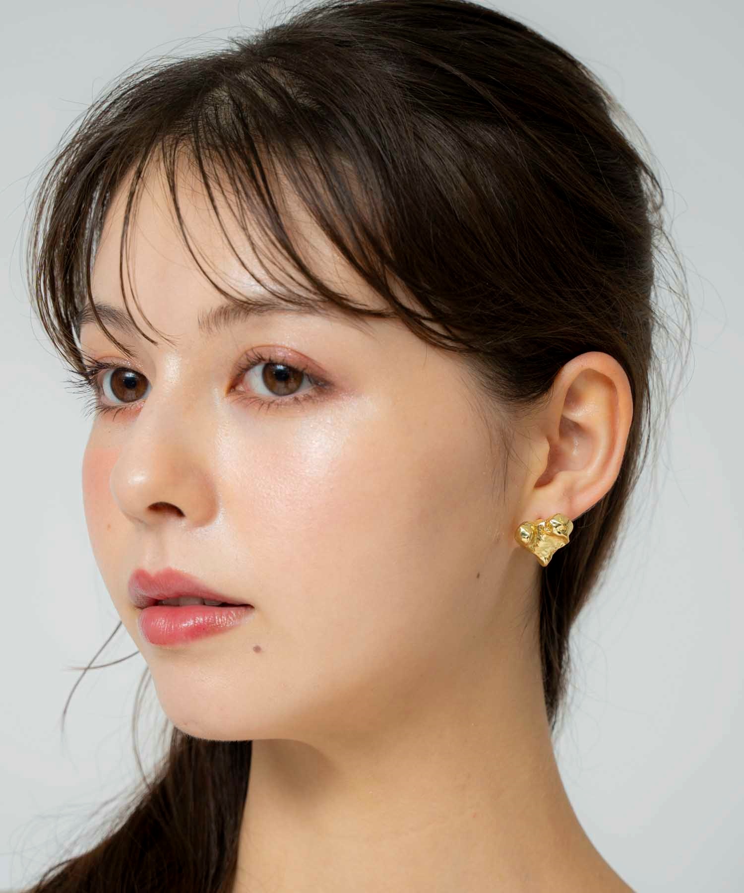 ハートモチーフピアス(50ゴールド-フリー)