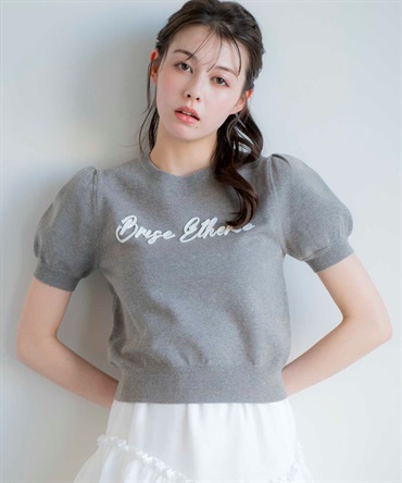 レタリング刺繍ニット | ニット | Noela OFFICIAL WEB STORE レタリング刺繍ニット | ニット | Noela OFFICIAL WEB STORE