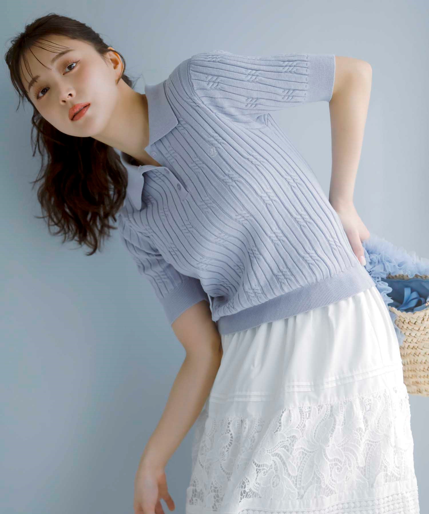 ケーブルポロニット | ニット | Noela OFFICIAL WEB STORE