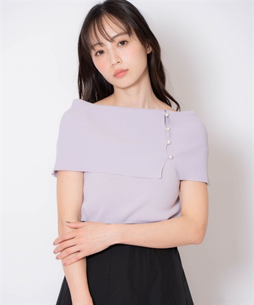 【予約】２ＷＡＹオフショルニット(12ライトグレー-フリー-8月下旬ごろのお届け)