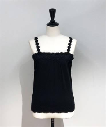 フラワーキャミソール(00ブラック-フリー)