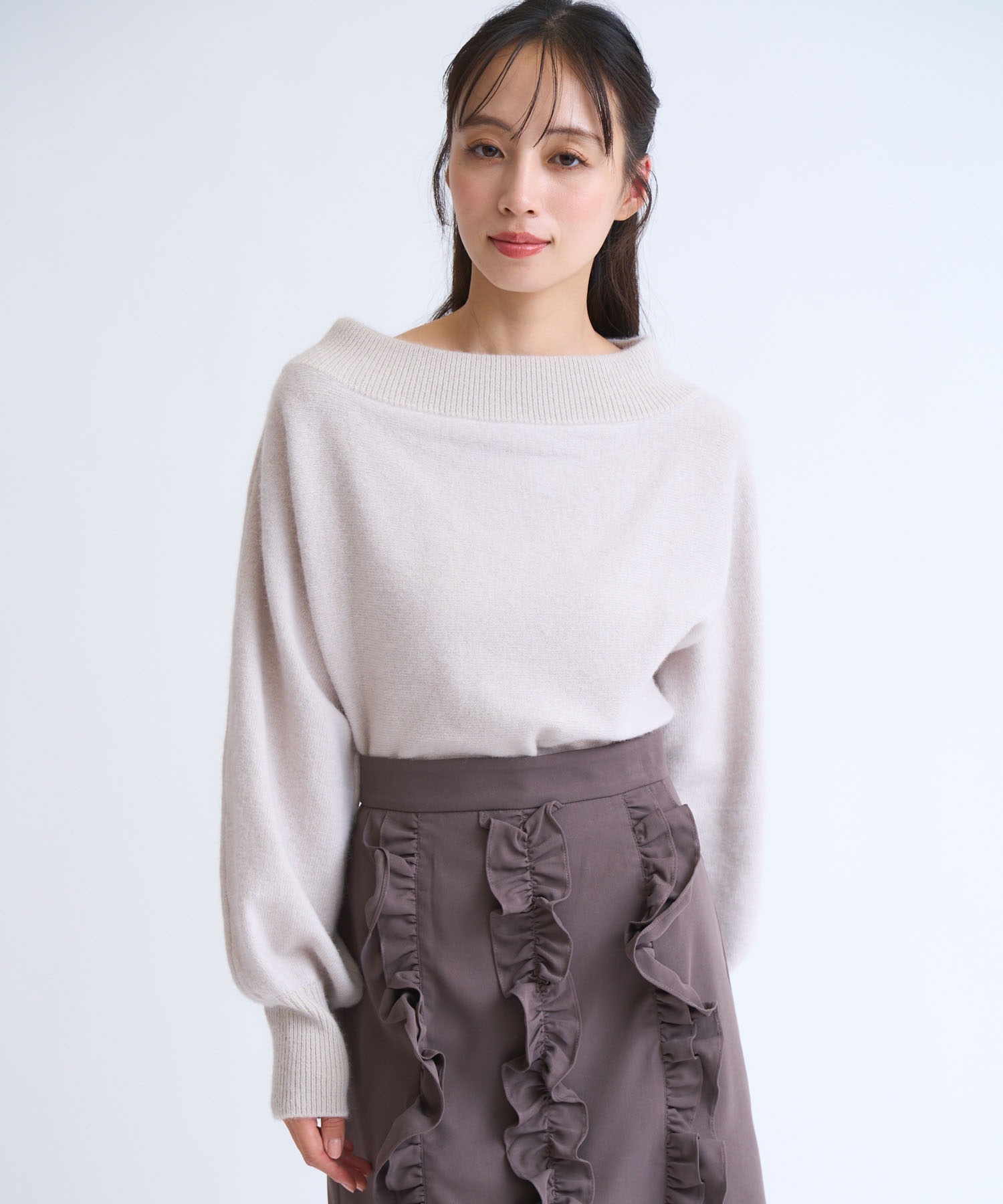 その他 Noelle ラクーンブレンドオフショルニット | ニット | NOELA OFFICIAL