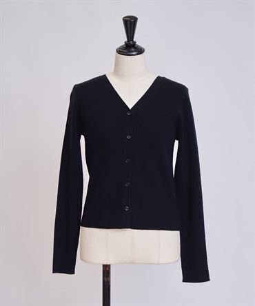 カーデリブニットトップス(00ブラック-フリー)