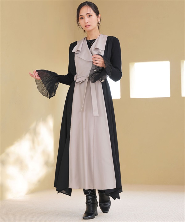 シフォン切り替えジャンスカ