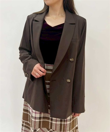 ウールダブルブレストジャケット(81チャ-Ｓ)