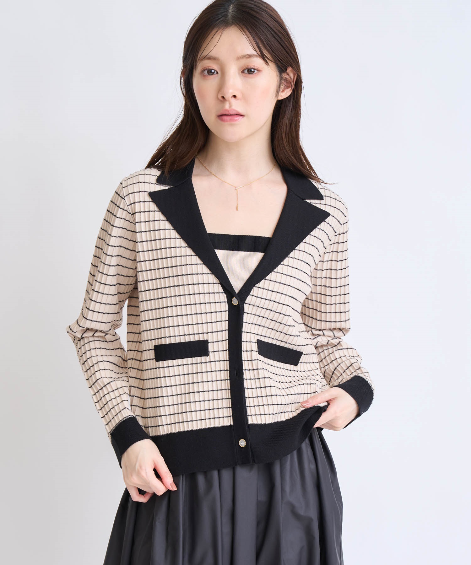 【予約】ニットジャケットアンサンブル