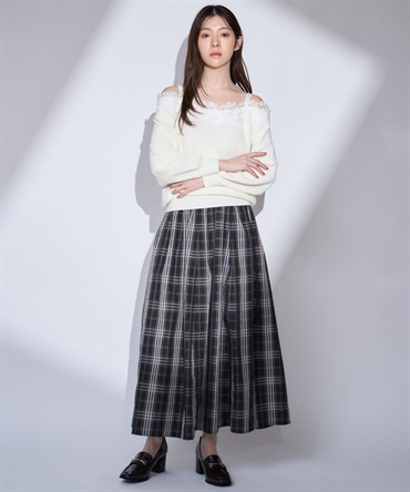 【予約】アソートギャザーフレアスカート(94ミックス１-Ｍ-2月下旬ごろのお届け)