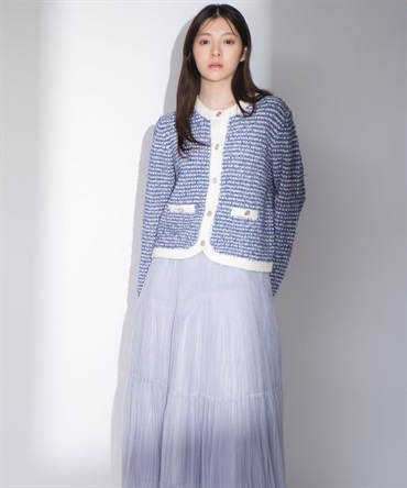 【予約】プリーツチュールスカート(11グレー-Ｓ-2月下旬ごろのお届け)