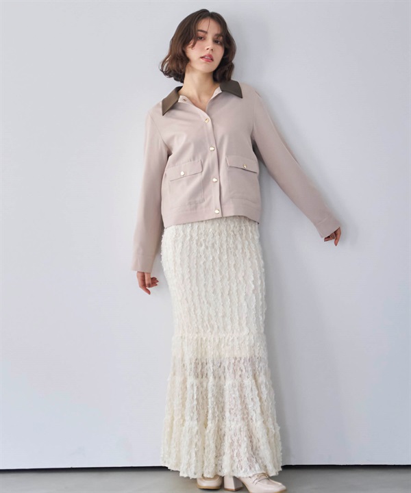 【予約】カットレースナロースカート