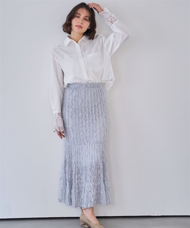 【予約】カットレースナロースカート