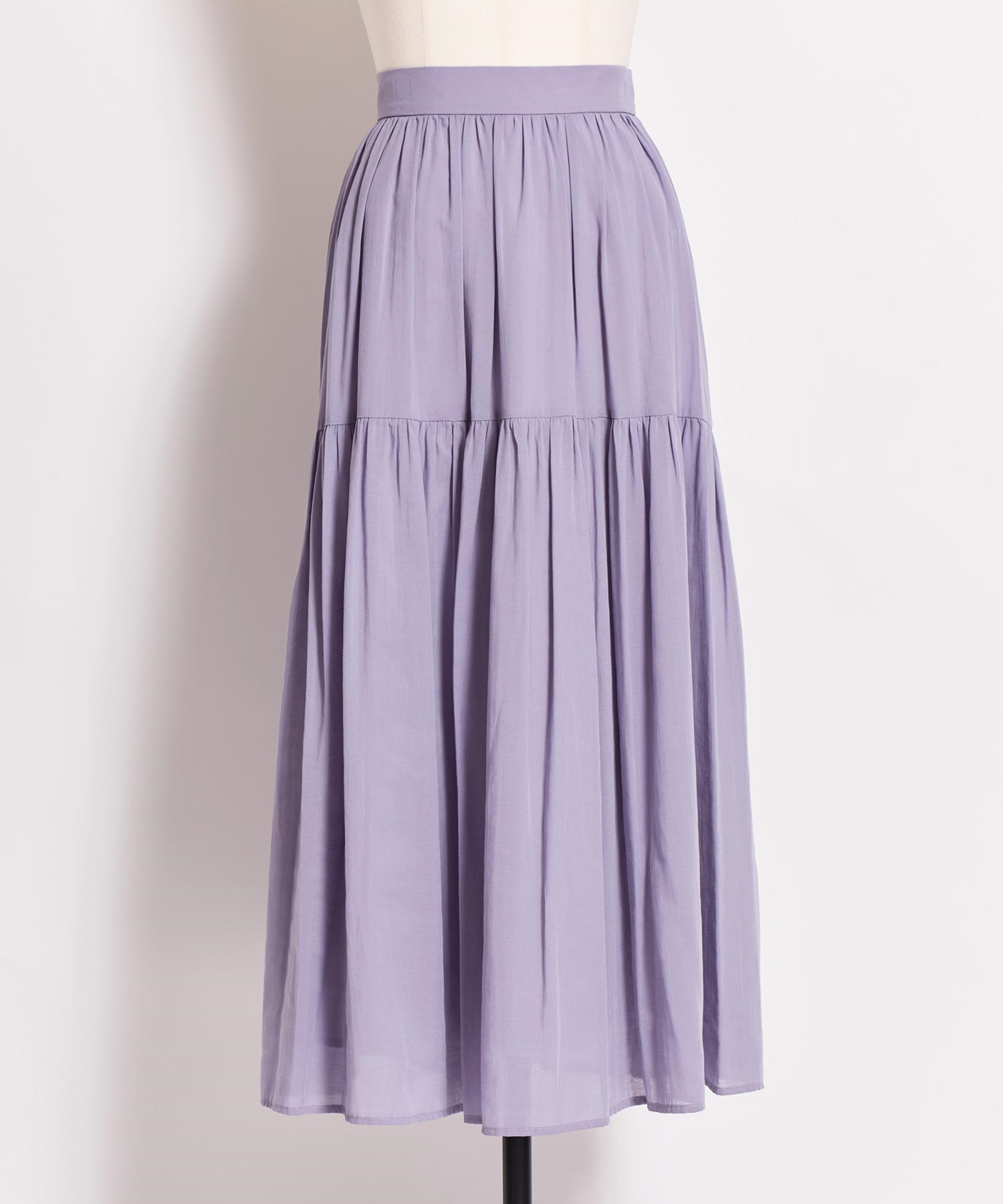 【予約】ボリュームシアーフレアスカート(71ブルー-Ｓ-3月下旬ごろのお届け)