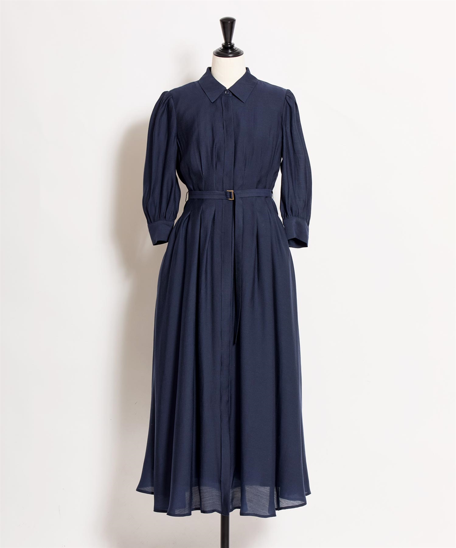 【予約】シアーシャツワンピース(70ネイビー-Ｓ-3月下旬ごろのお届け)