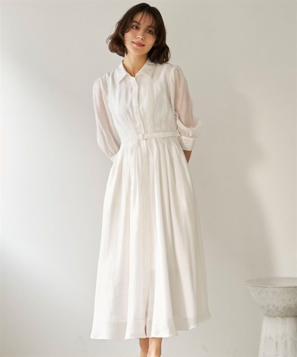 【予約】シアーシャツワンピース