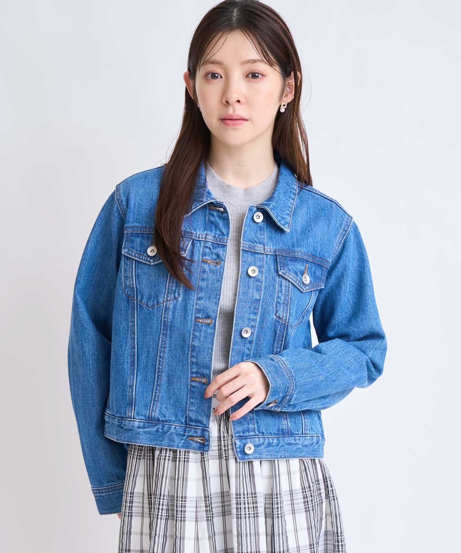 【予約】デニムジャケット(74インディゴブルー-フリー-2月下旬ごろのお届け)