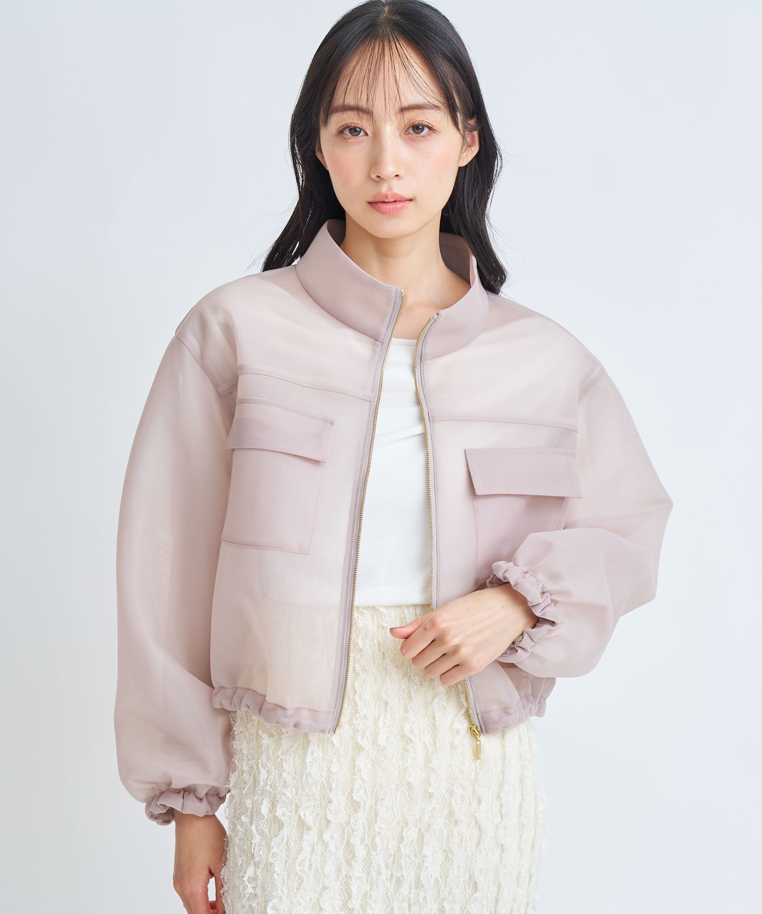 【予約】シアーダンボールブルゾン(82ベージュ-Ｓ-3月下旬ごろのお届け)