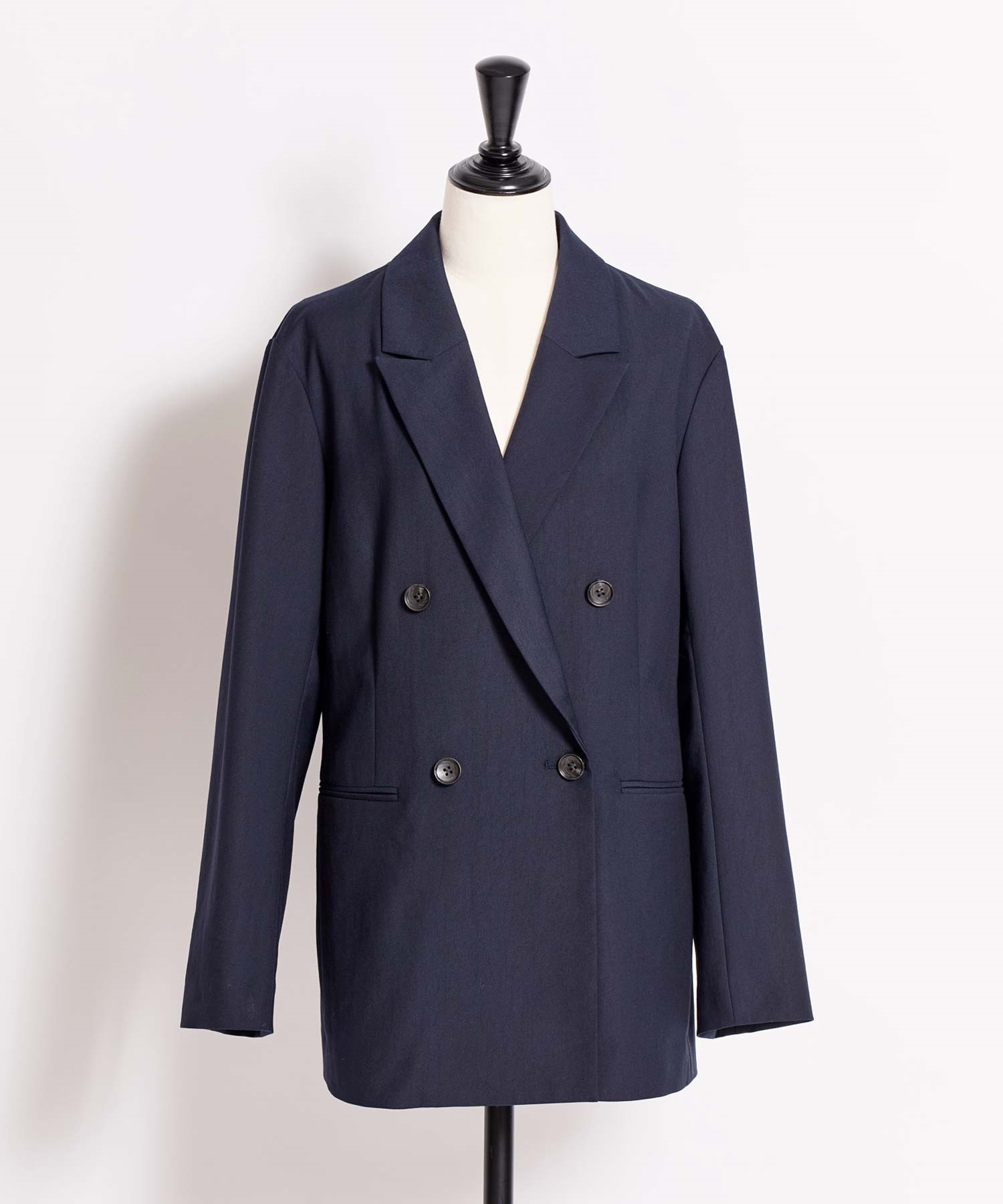 【予約】４Ｂダブルブレストジャケット(70ネイビー-Ｓ-3月下旬ごろのお届け)