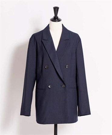 【予約】４Ｂダブルブレストジャケット(70ネイビー-Ｍ-3月下旬ごろのお届け)