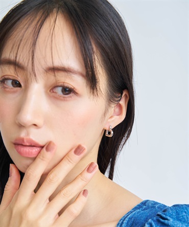 【予約】ハートフープピアス(13シルバー-フリー-2月下旬ごろのお届け)