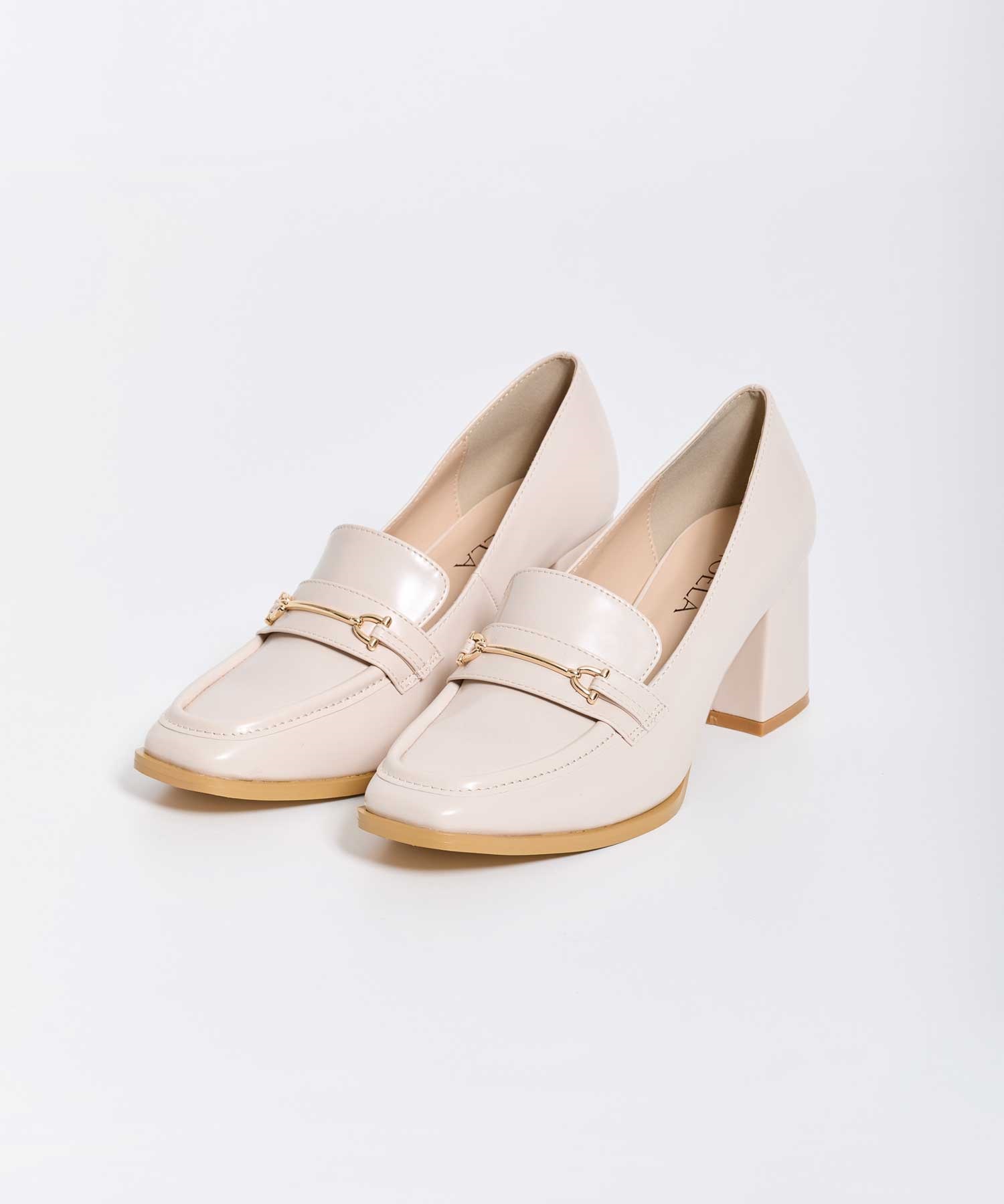 【予約】スクエアビットローファー(82ベージュ-Ｓ-2月下旬ごろのお届け)