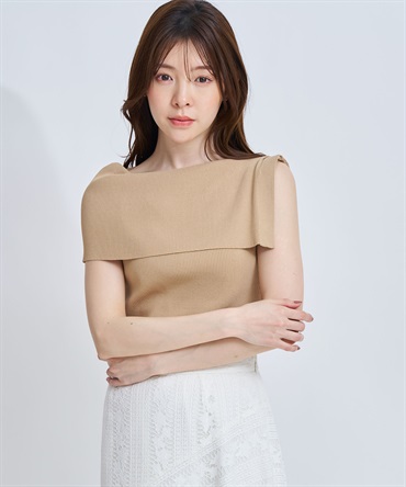 【予約】２ＷＡＹドレープノースリリブニット