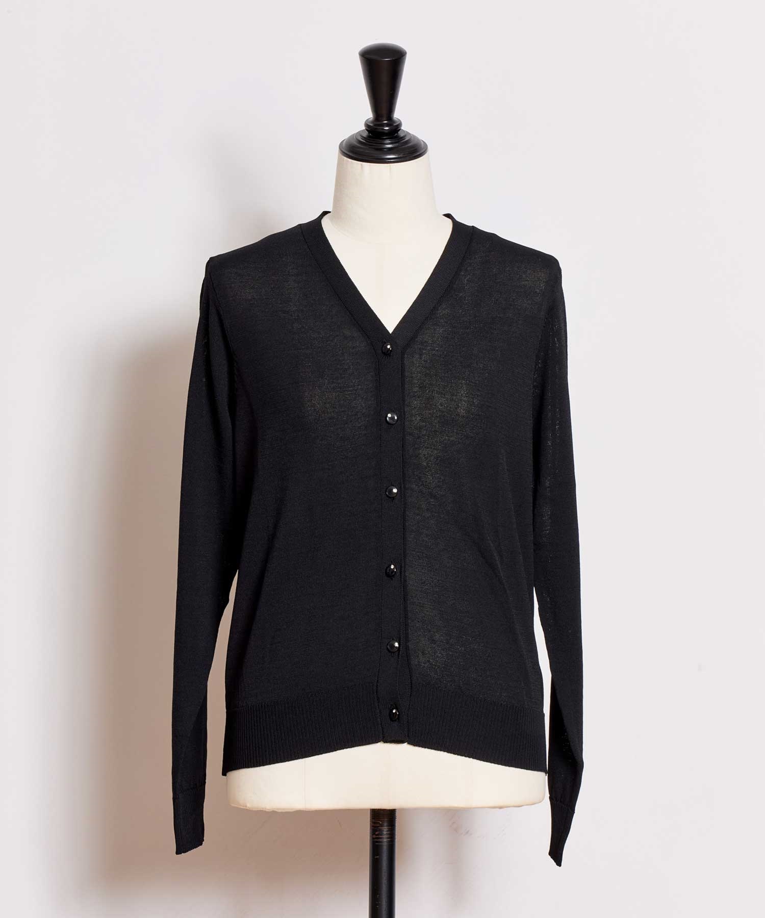 ベーシックニットカーディガン(00ブラック-フリー)