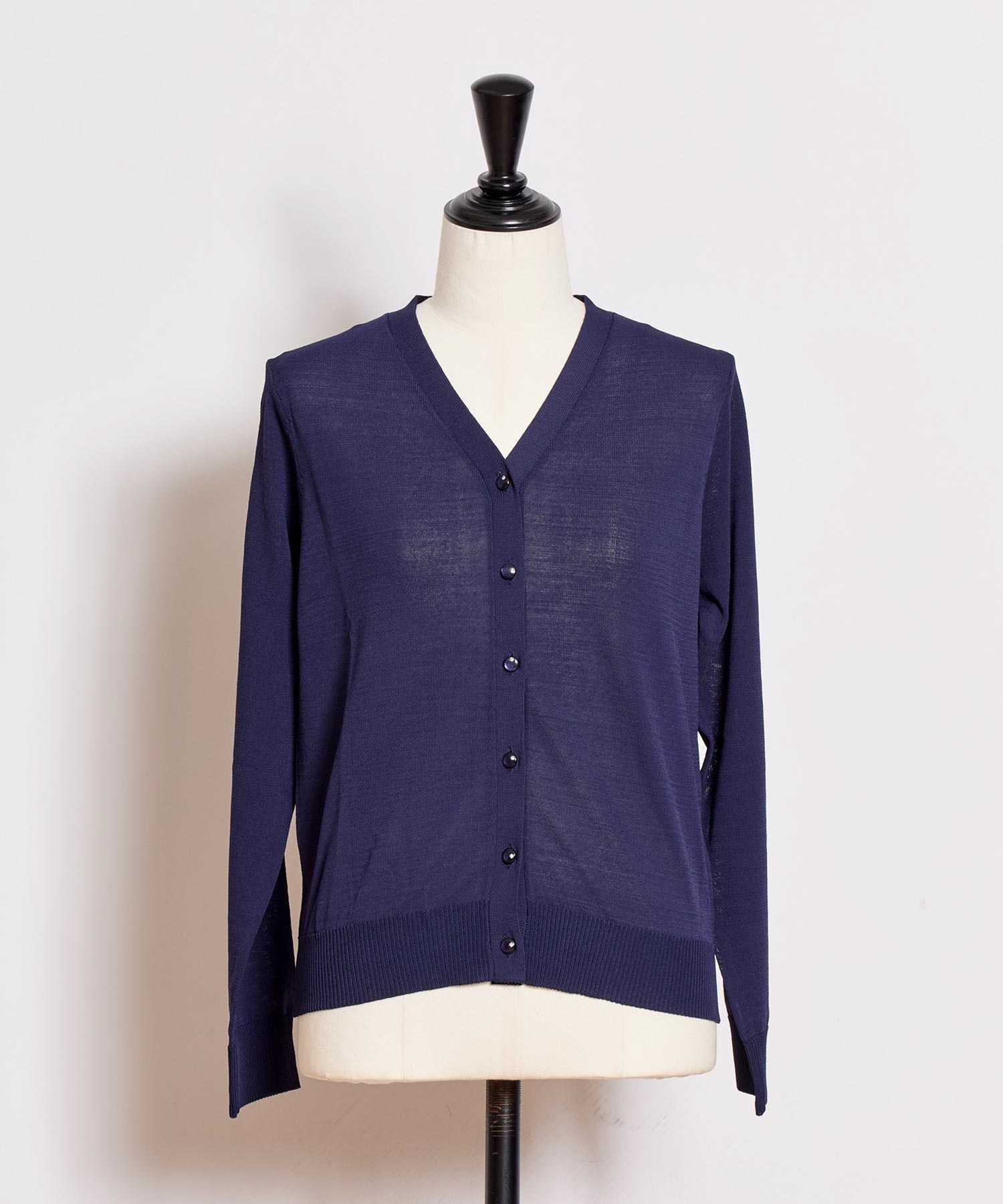 ベーシックニットカーディガン(70ネイビー-フリー)