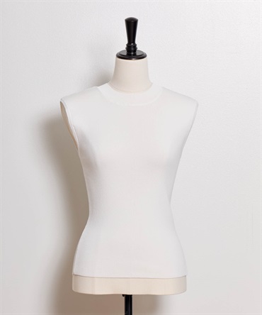 【予約】ハイネックノースリニット(01オフホワイト-フリー-5月下旬ごろのお届け)