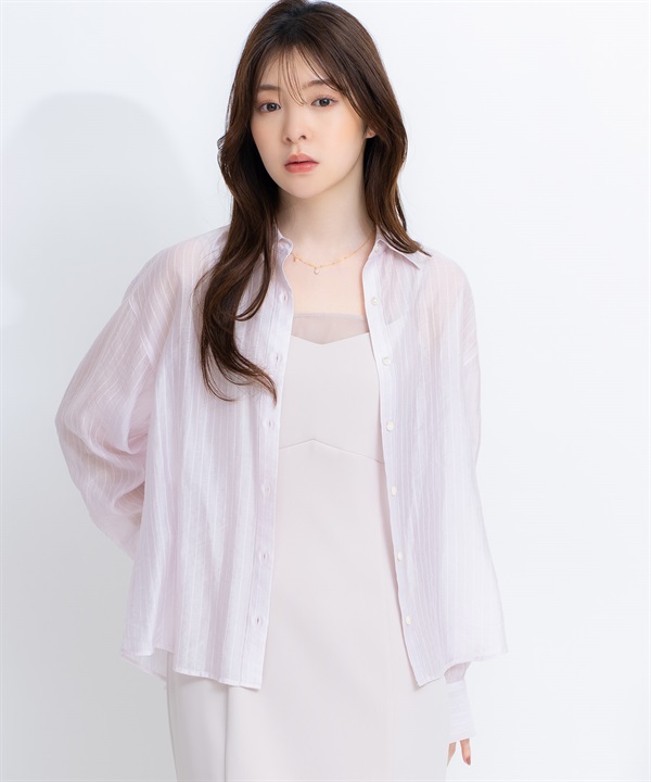 【予約】シアーストライプシャツ